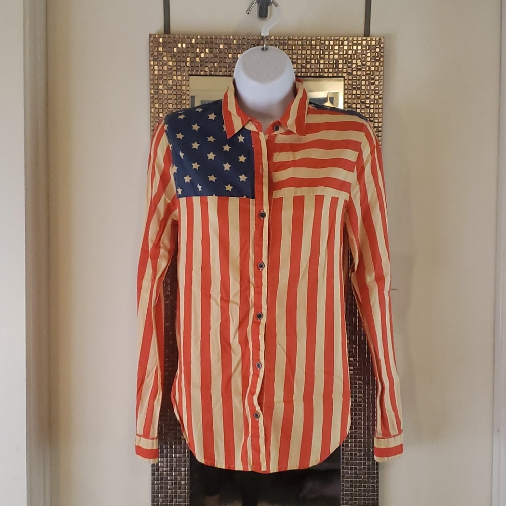 Nollie American Flag Button Down